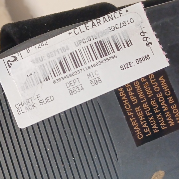 Steve Madden Chart black women's Mules $100 NEW - Picture 6 of 6